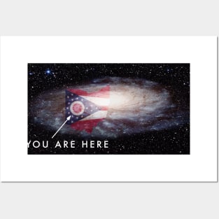 You are here (OHIO) Milky Way galaxy Posters and Art